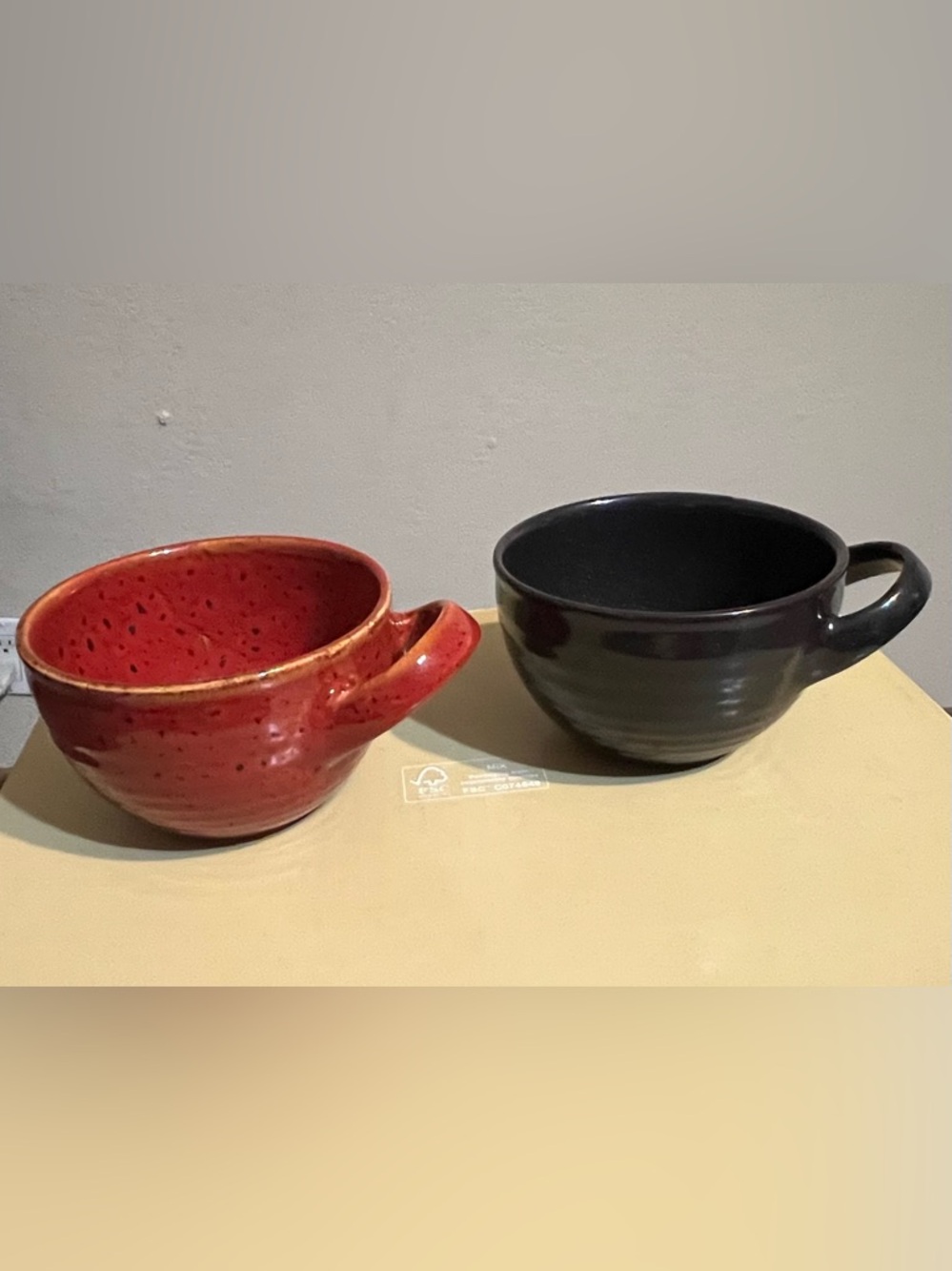 Starbucks 2011 Hand-Painted Pottery Mugs